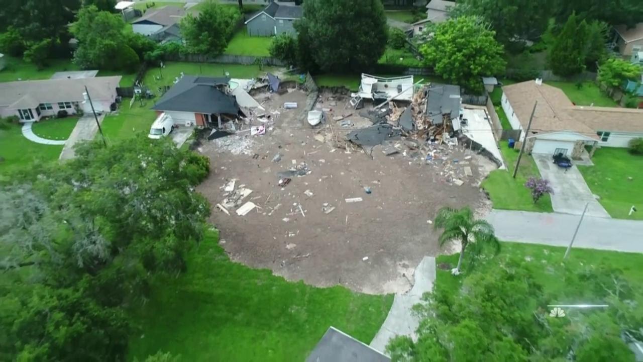 Sinkhole Rapidly Grows Swallows Central Florida Homes