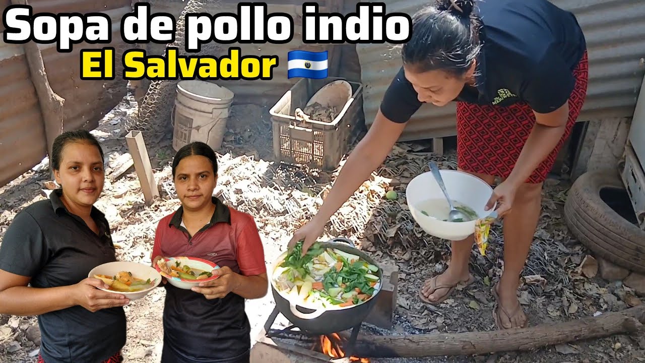 😋HACIENDO SOPA DE POLLO INDIO EN EL CAMPO EL SALVADOR 😋🇸🇻