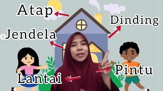 Tema Lingkunganku sub tema Rumahku | Bagian dan ruangan rumah |  BDR Paud