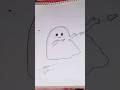 Cute Ghost Pencil Drawing | Easy &amp; Adorable Sketch for Beginners 👻💕