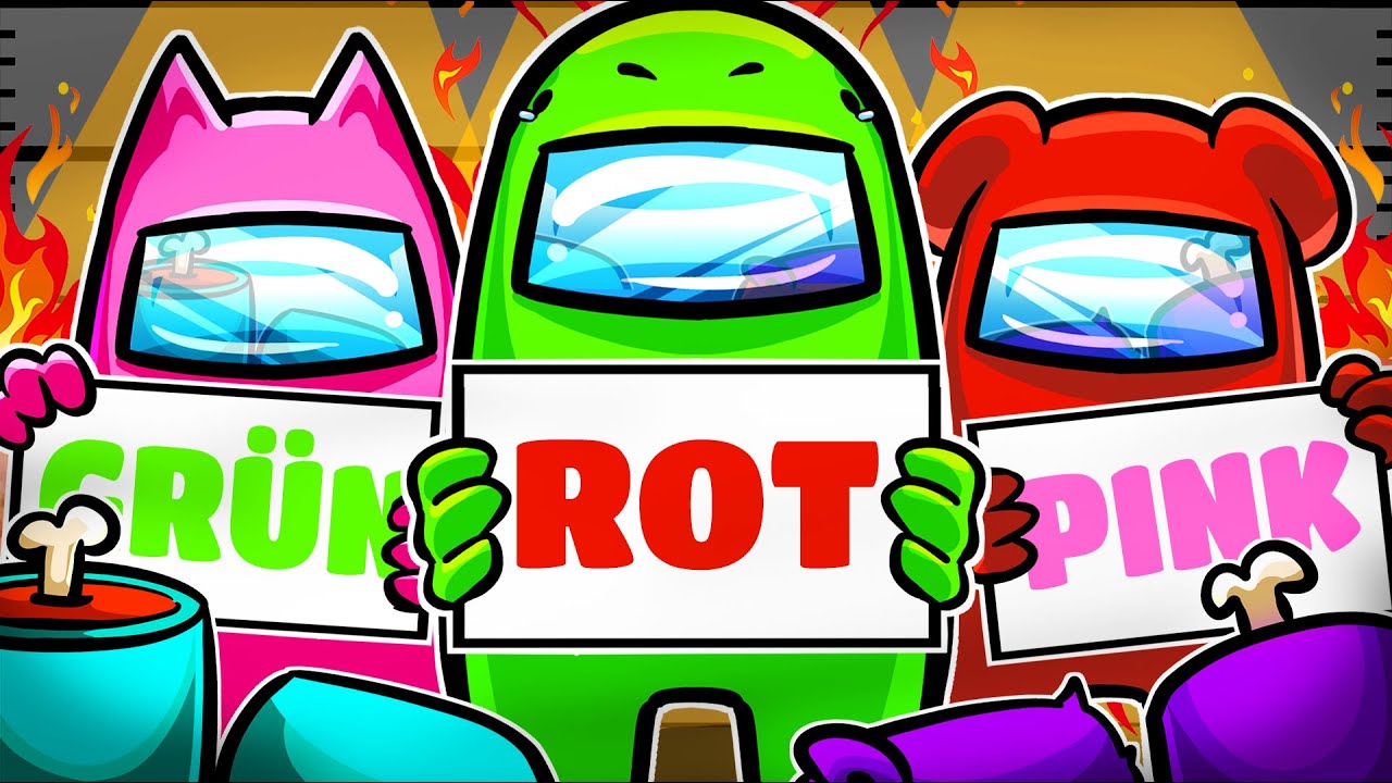 Wir TAUSCHEN unsere NAMEN mit FARBEN...! Among Us YouTube