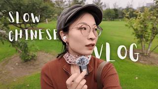 [Slow Chinese Vlog] My Anti-Productivity Day in Shanghai｜HSK 3-5｜w/ subtitles｜Listening