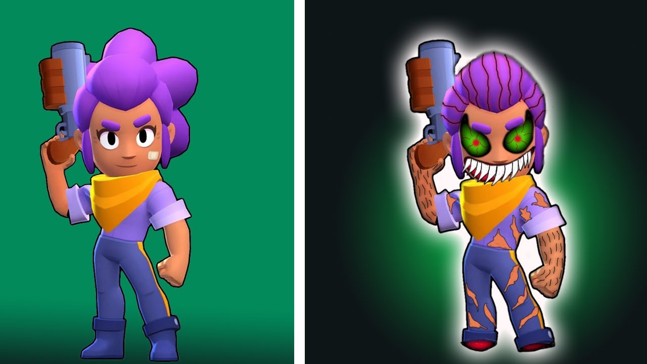 Shelly様ご確認用ページ☆ Brawl Stars Shelly Characters As Horror Version || SpeedEdit Art