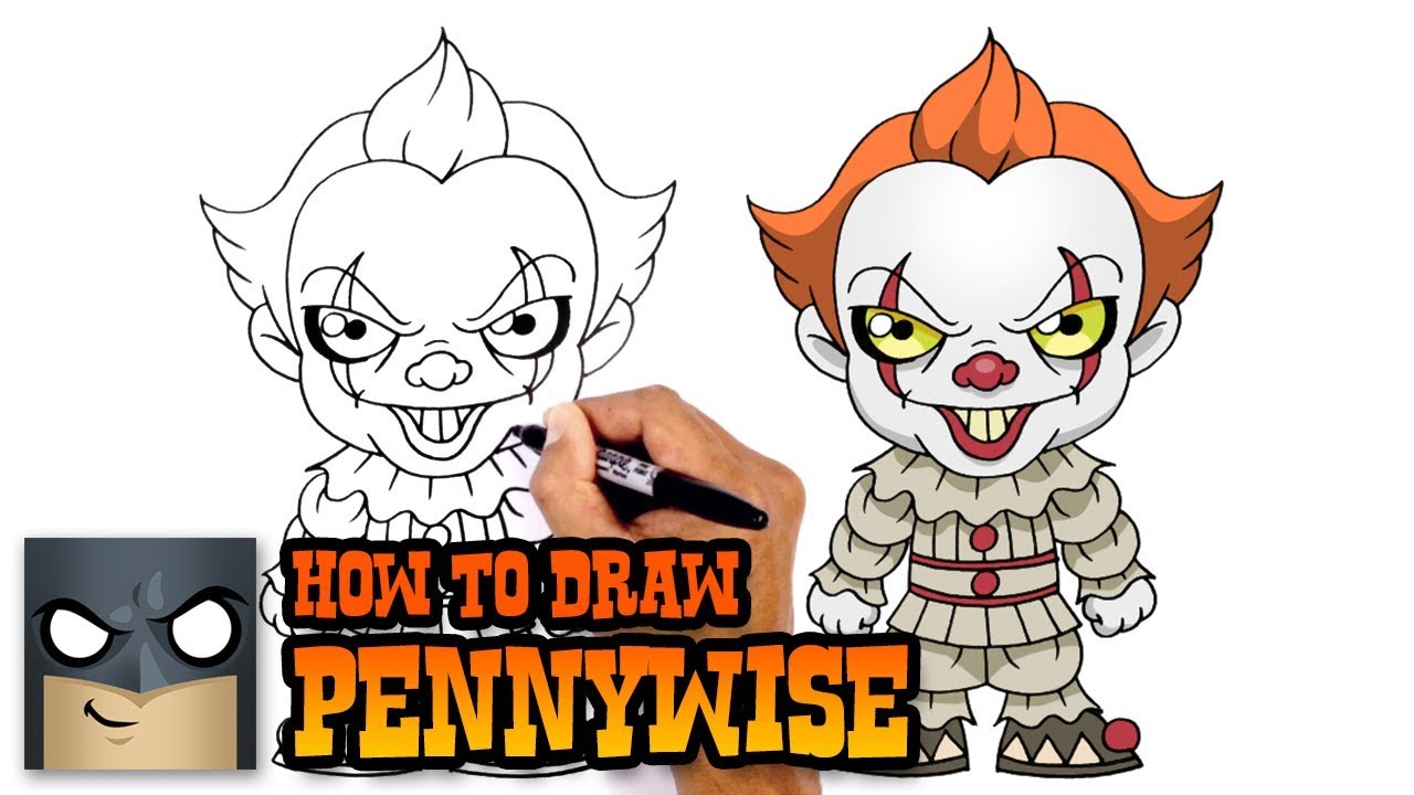 How to Draw PENNYWISE  Easy Step-by-Step Tutorial 