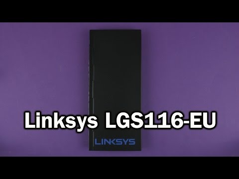 Распаковка Linksys LGS116-EU
