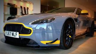 V12 vantage s "amr pack" beautifully finished in china grey with pure
black alcantara trim and electron yellow stitching interior. options
include; 700w prem...