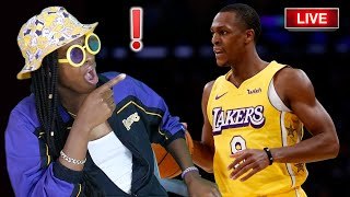 LAKERS FAN REACTS TO RONDO COMING BACK! CLIPPERS TOOK AN L! (LIVE)