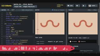 CSS Battle Task  12 Wiggly Moustache || 2021 || CSS Battle Conqueror