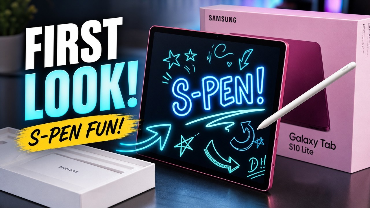 Testing The New Samsung Galaxy Tab S10 Lite S-Pen! - YouTube
