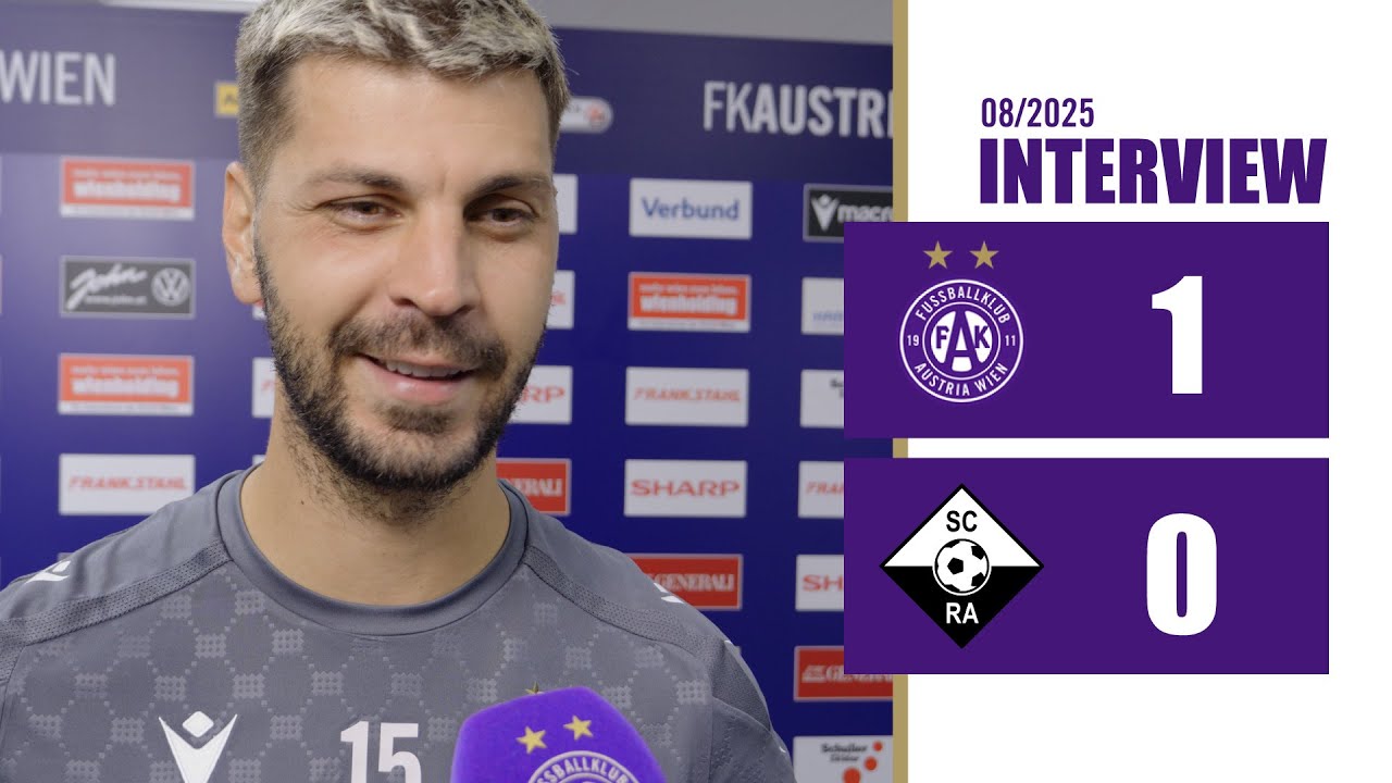 Aleksandar Dragović zum 1:0-Sieg gegen Altach (08/2025) 