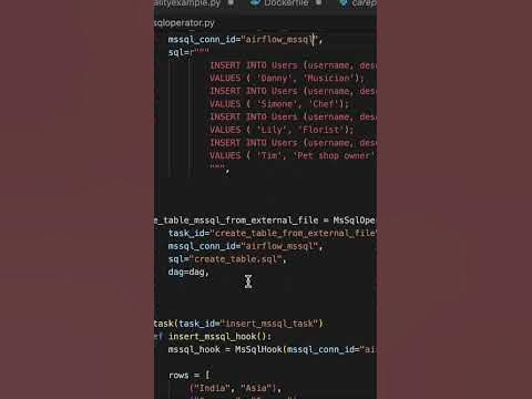 How to Orchestrate Microsoft SQL database operations using Airflow ...