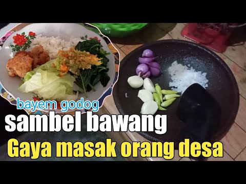 Sambal Bawang Telur Lalap Bayam