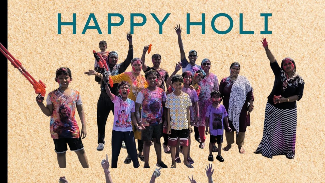 Holi Vlog #aadwik #trending #viral #family #familyvlog #love #holi 