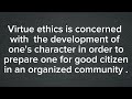 Virtue Ethics Grade 8 Citizenship Unit One Part One Ethiobloomacademy 