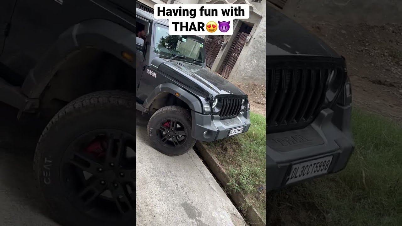 Having Fun With The 4x4 Mahindra Thar Youtubeshorts Viral Shorts