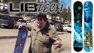 2012 Lib Tech Attack Banana Snowboard Review