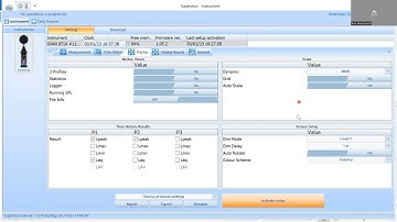 Svantek SV971A (and SV973A) settings in Svantek Supervisor software