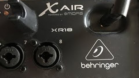 Behringer XR 18 Firmware Update