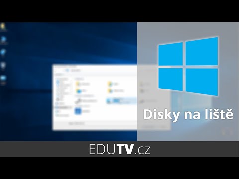 Umístění disku na spodní lištu ve Windows 10 | EduTV