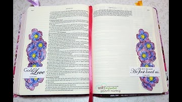 Bible Journal Watercolor & Sharpie Accents