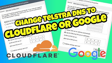 Change Telstra DNS to Point to Cloudflare or Google