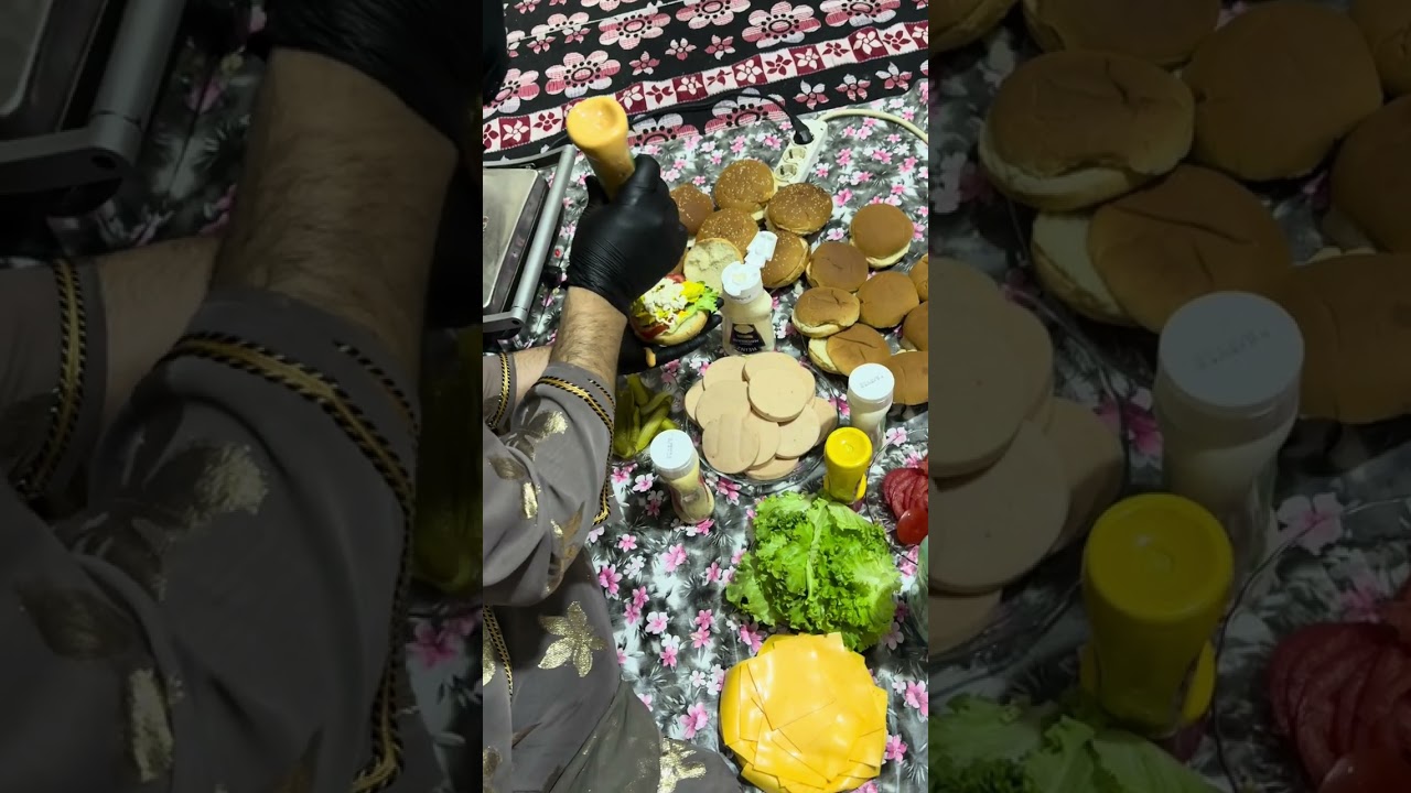 ع طلب الجمهور اطيب اكل همبرغر😋