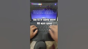 Day 83 of typing above 100 wpm speed