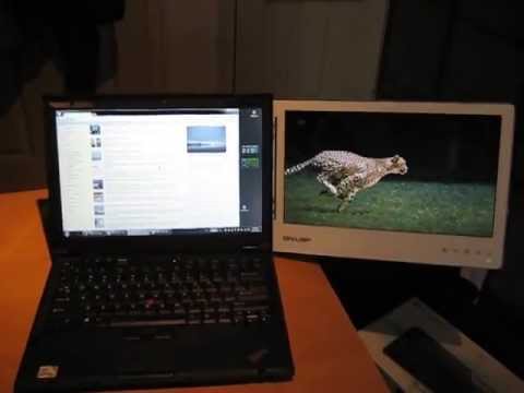 Thinkpad x301 with GeChic On-Lap mobile monitor