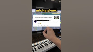 How To MIX PIANO | Logic Pro Tutorial #logicpro #mixing #musiccomposer #EQ #compression