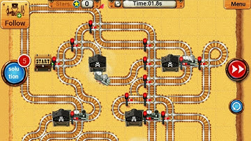 Rail Maze 2 Fast & Slow Level Gameplay - Train Puzzle Game - Android Gameplay #108