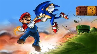 Es la música del Sonic en un juego de Mario #12