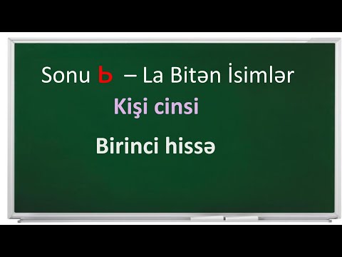 Video: Neçə dildə cinsli isimlər var?