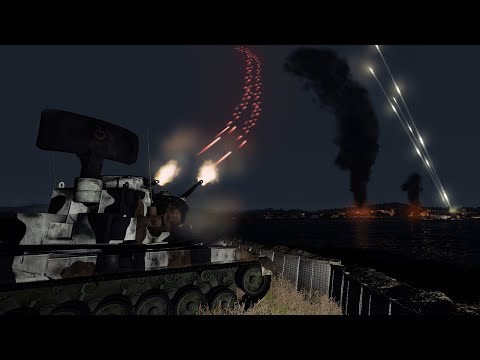 ArmA 3 - Flakpanzer Gepard in Action vs A-10 Thunderbolt II - Air Defence - Warthog - Simulation