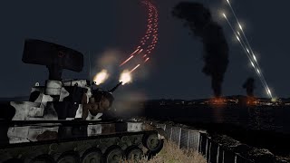 ArmA 3 - Flakpanzer Gepard in Action vs A-10 Thunderbolt II - Air Defence - Warthog - Simulation