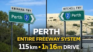 Perth Tesla Model Y Freeway Drive 2025 โ The Entire South - North Freeway in One Continuous Run (4K)