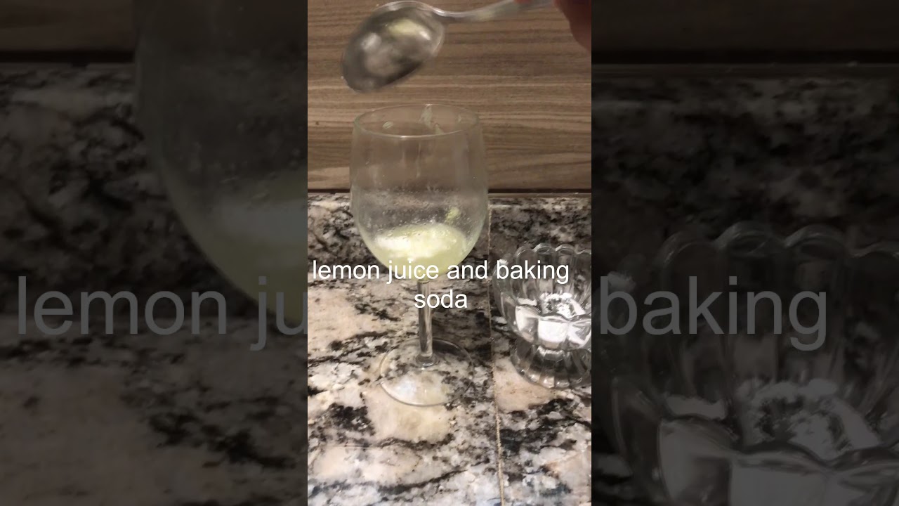 lemon juice and baking soda experiment. YouTube