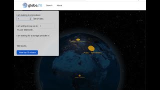 globe.fil | A prototype optimized filecoin storage provider discovery app.