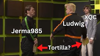 Ludwig and Jerma985 Slapping Each Other With Tortillas
