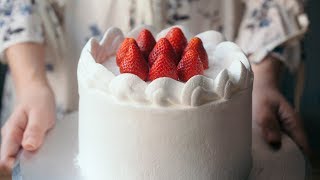 JAPANESE STRAWBERRY CAKE recipe - Cách làm BÁNH KEM DÂU kiểu Nhật