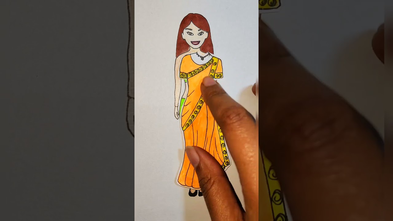 Traditional dresses of different countries ๐#art #shorts #drawing #artist #artandcraft