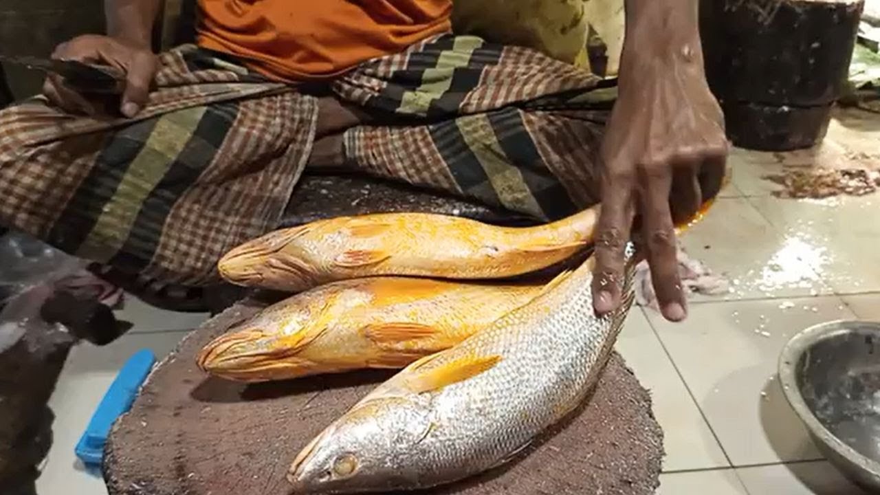 How to Cut Yellow Croaker Fish Like a Pro! 🔪🐟