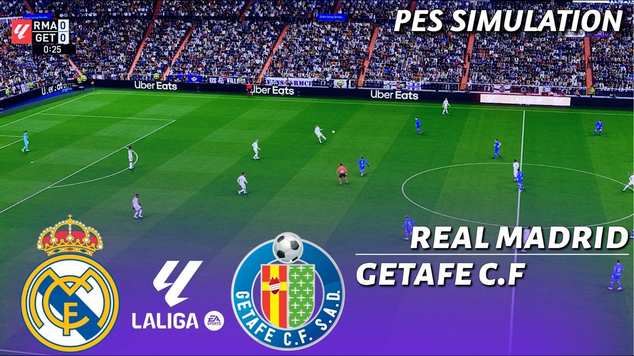 Real Madrid vs Getafe CF | La Liga | Simulación de PES 2021