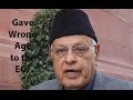 demands Farooq's cadidature cancellation