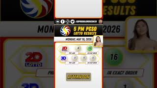 Recap: 5PM Lotto Result Today May 18, 2026 PCSO