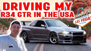 I SHIPPED MY R34 GTR FROM EUROPE TO AMERICA  DRIVING IT TO SEMA 2023 IN LAS VEGAS + INSANE CAR MEET