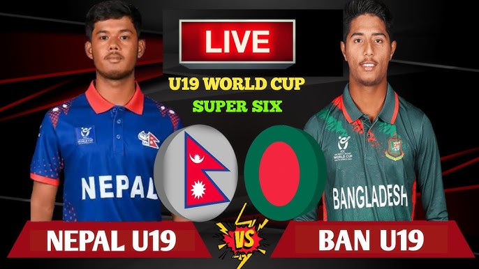NEPAL U19 VS BANGLADESH U19 CRICKET LIVE | NEPAL VS BANGLADESH ICC ...