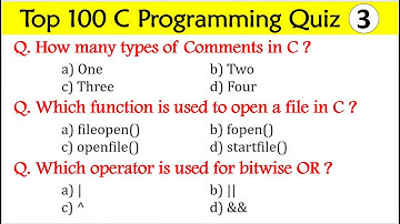C Language Quiz | Programming Language #programminglanguages #clanguage #clanguageprogramming