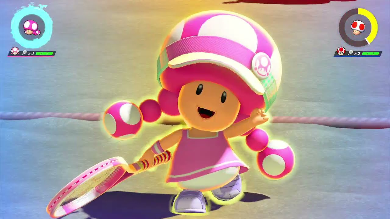 Mario Tennis Aces - Toadette vs Toad - YouTube