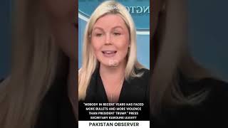 Karoline Leavitt Makes Bold Statement on Trump’s Security Challenges | Pakistan Observer