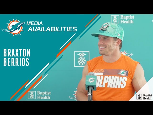 WR Braxton Berrios Meets with the Media